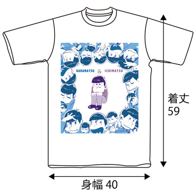 カラ松＆一松Tシャツ ホワイト WSサイズ（その他）