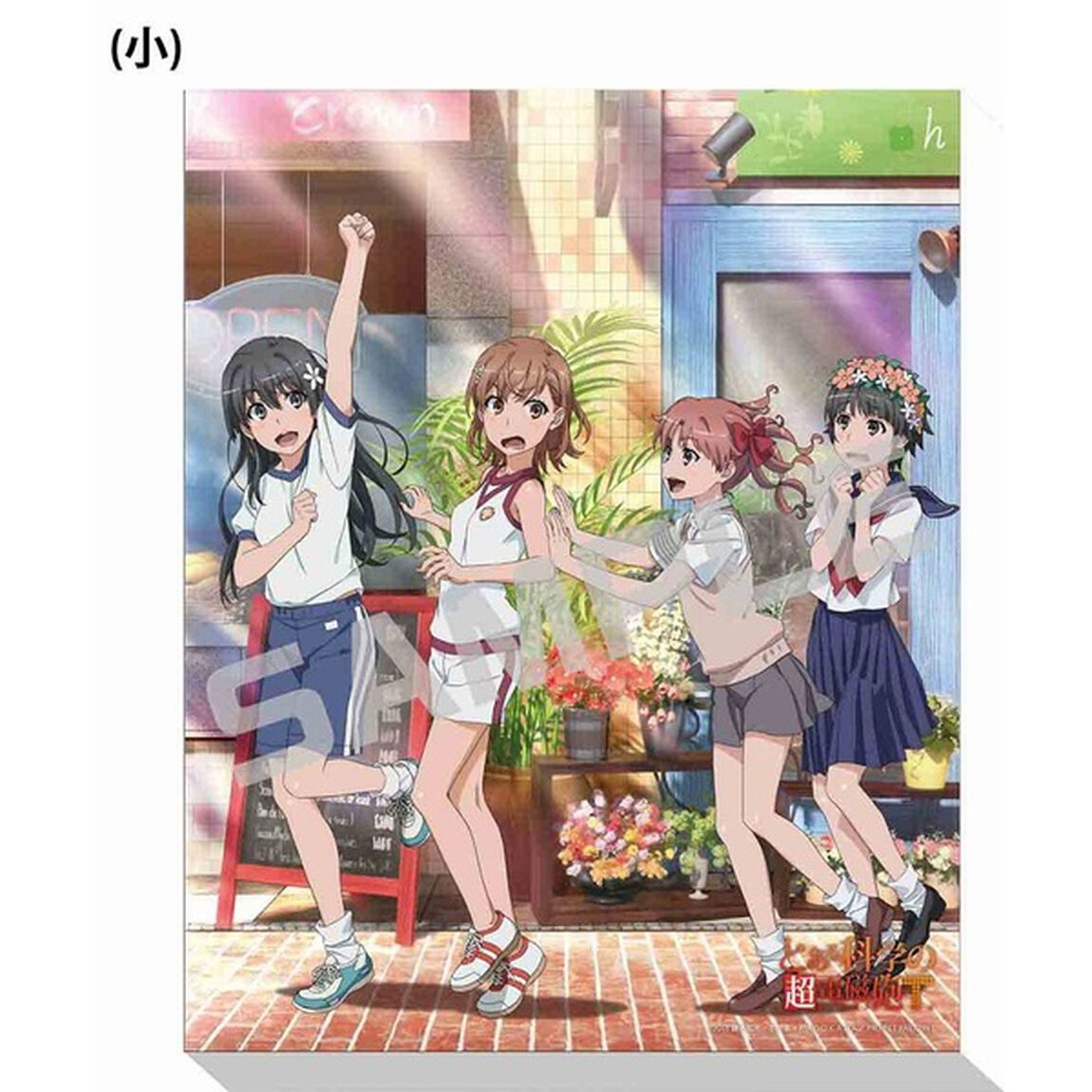 【メタライズアート特集】とある科学の超電磁砲T／キャンバスアートボード（小）／4人集合．ｖｅｒ（セブンネット先行発売）（その他）