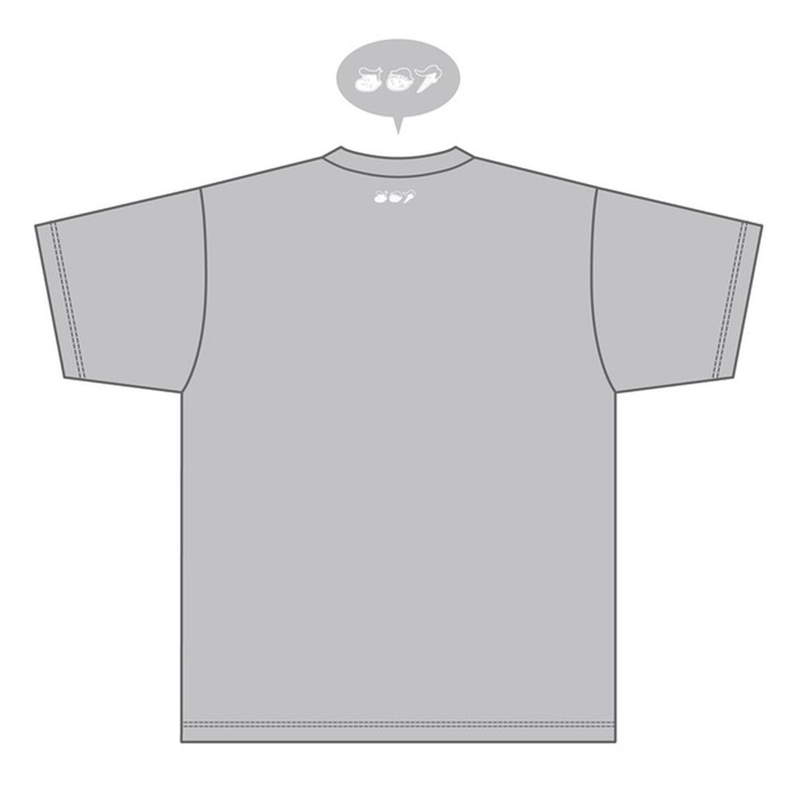 【公式グッズ】ゴリパラ見聞録Tシャツ NO SASHIMI NO LIFEネオン グレー S（その他）