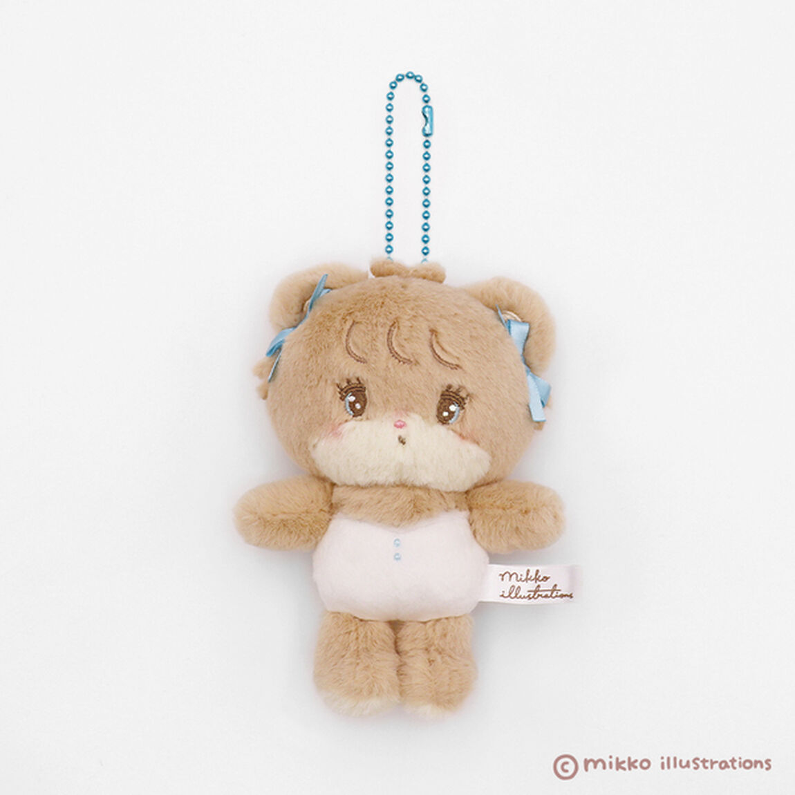 マスコットキーホルダー　ラテ　mikko illustrations