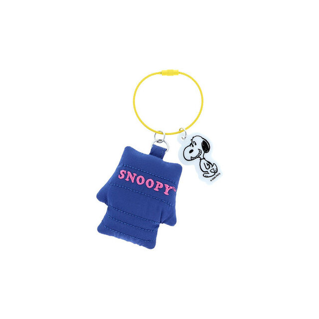 ドッグハウスキーチャーム　PEANUTS　ネイビー