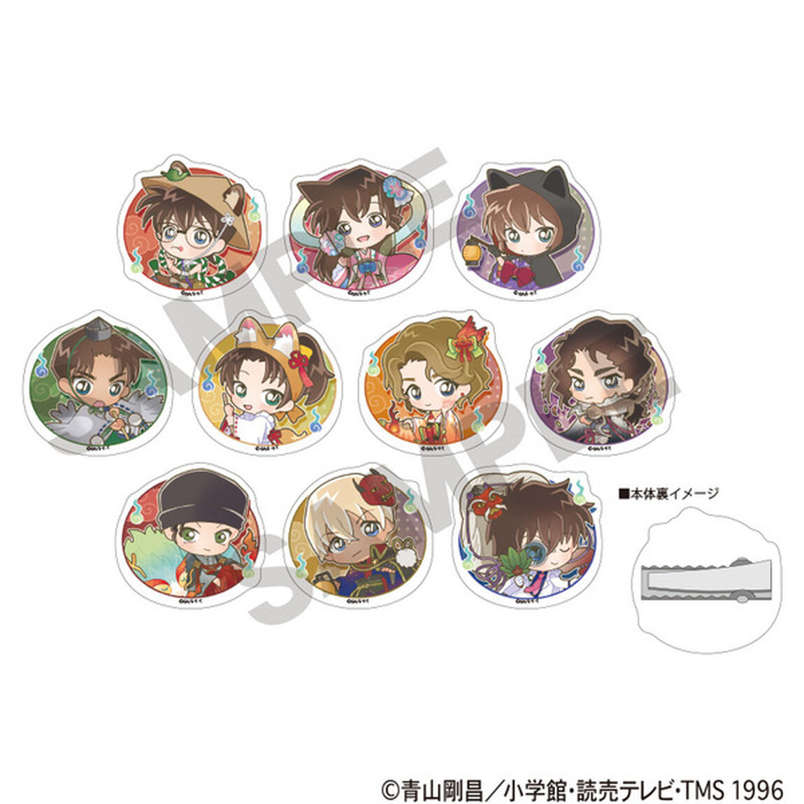 名探偵コナン　トレーディングアクリルヘアクリップ【BOX】