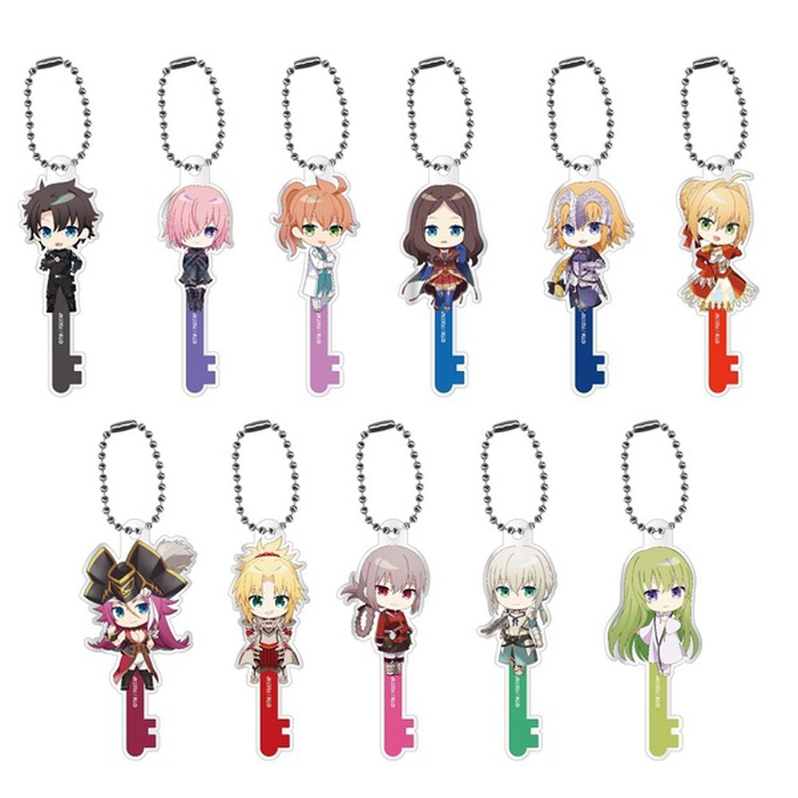 Fate/Grand Order トレーディングアクリルKEYホルダー 全11種【コンプリートセット】