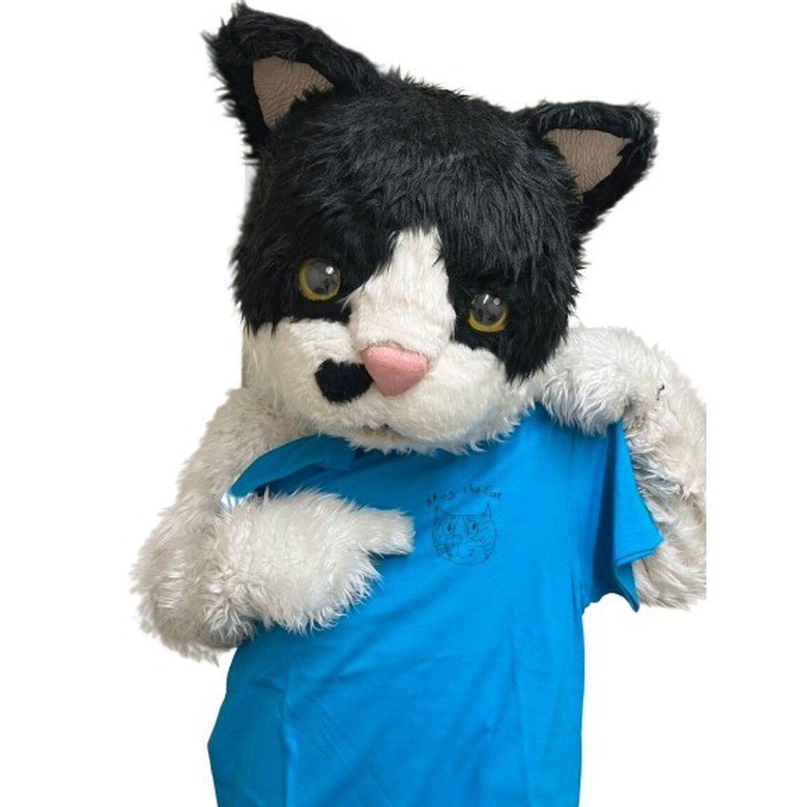 むぎ（猫）／さとしが描いたむぎTシャツ Lサイズ