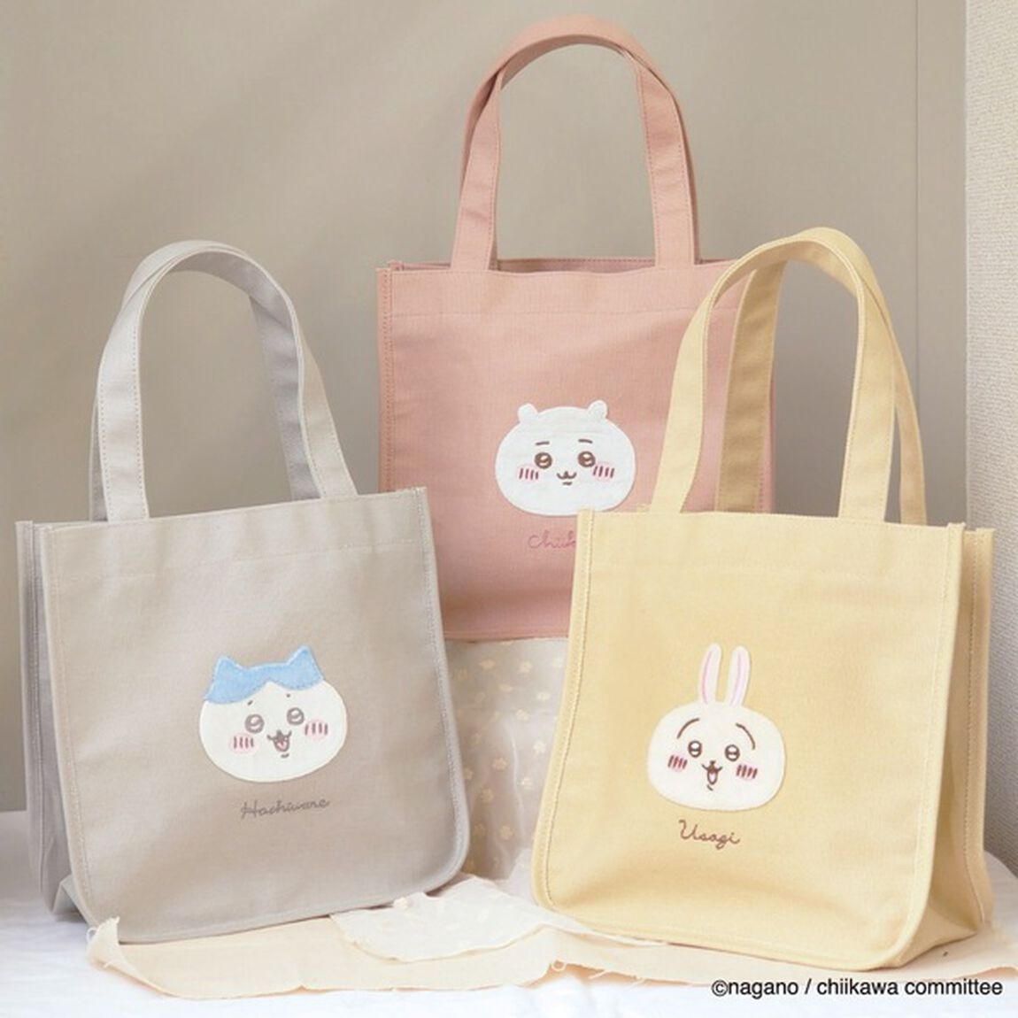 ミニトート　ふわふわワッペン　ちいかわ