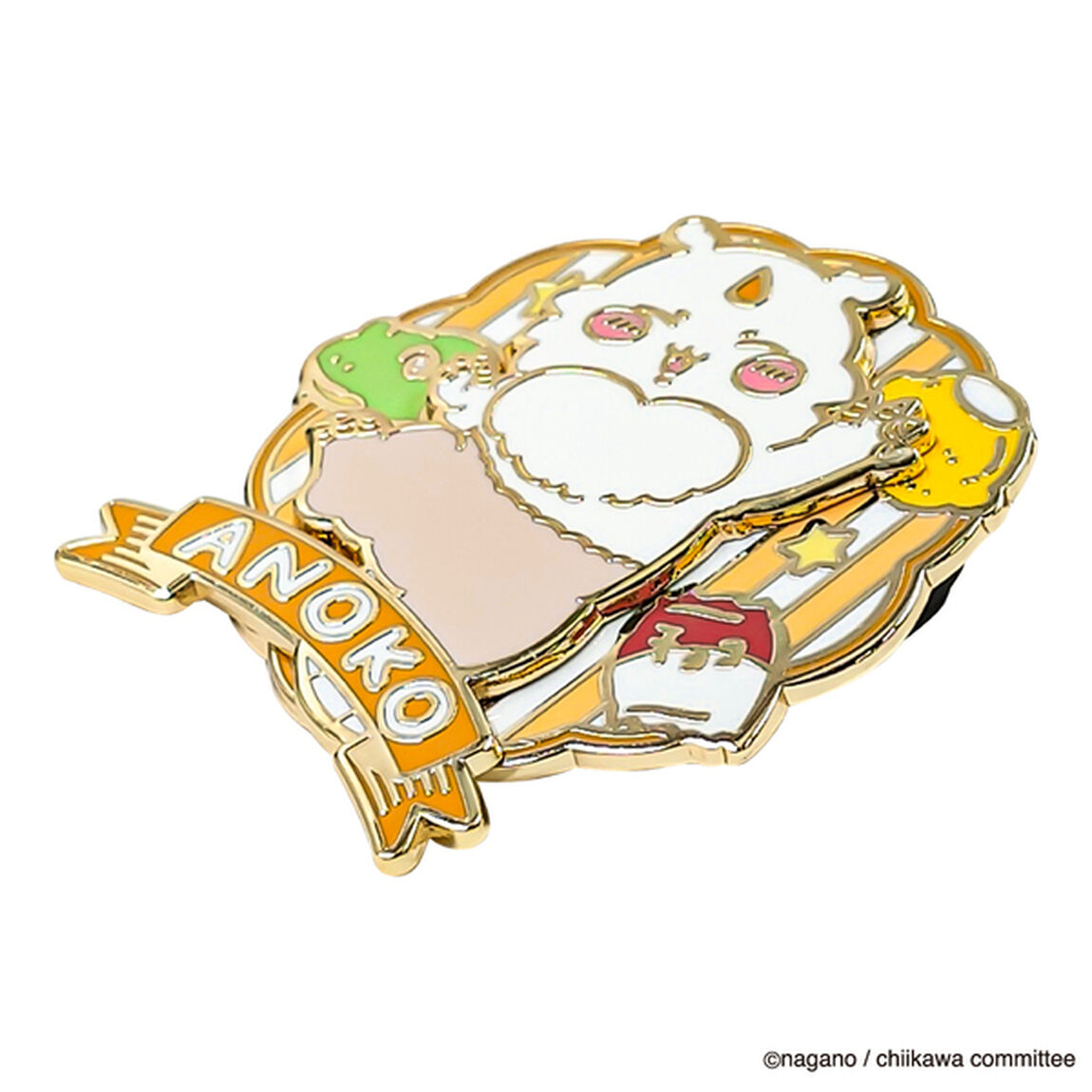大きめギミックピンバッジ　あのこ