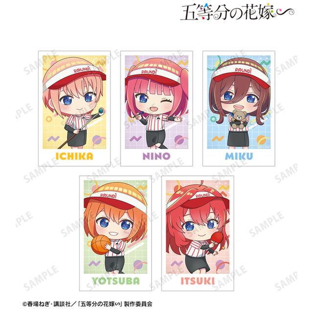 五等分の花嫁∽ ちびキャラ インスタントカメラ風イラストカード5枚セット ver.B（2025年3月上旬以降発売予定）