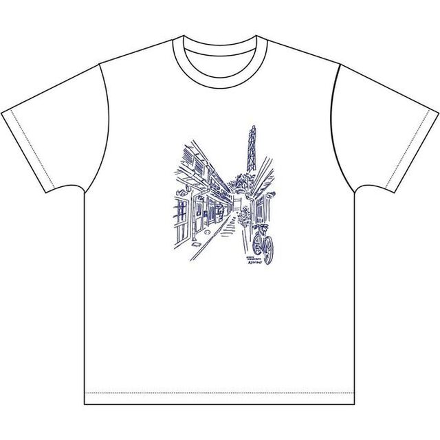あじき路地Tシャツ　ホワイト　XLサイズ