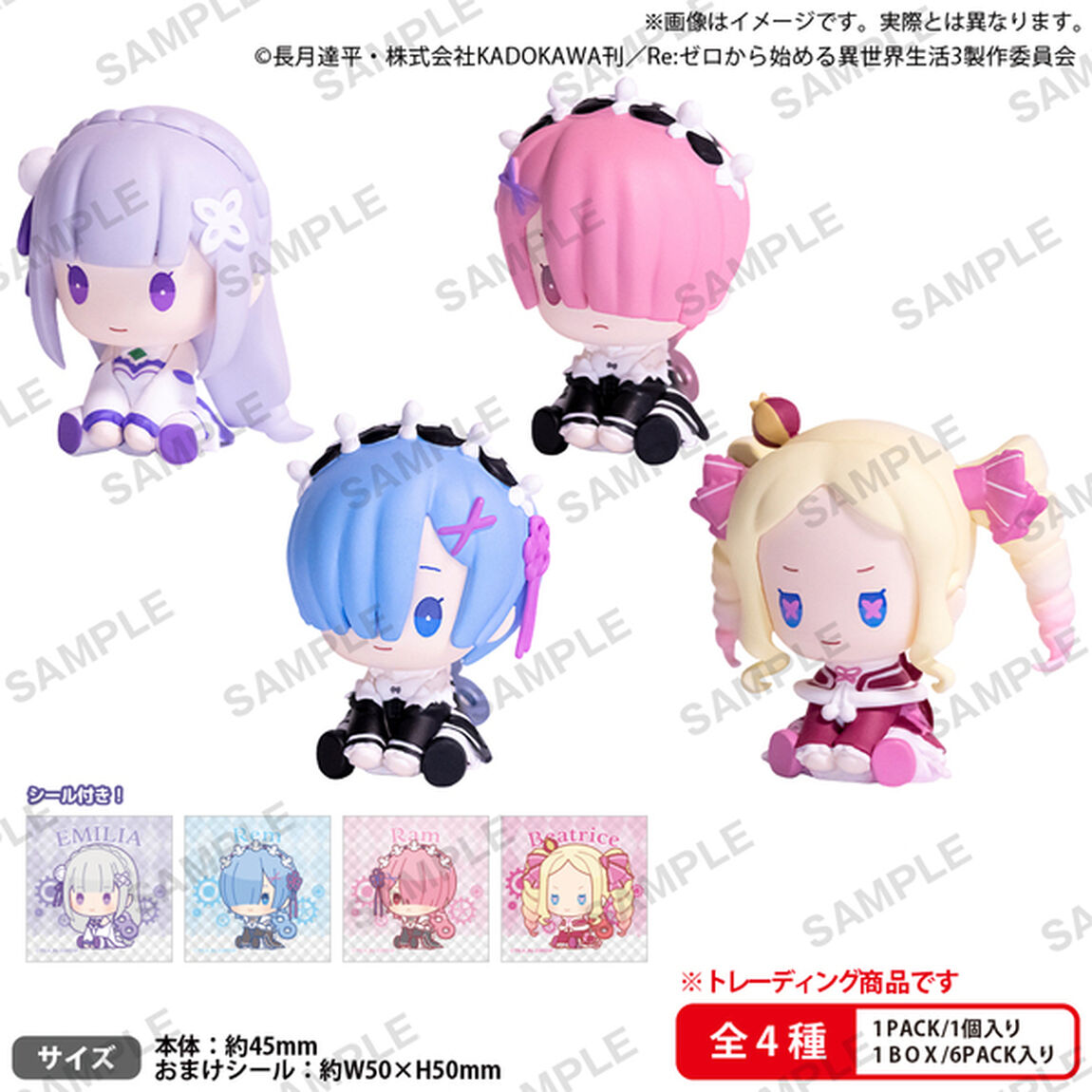 Re:ゼロから始める異世界生活　ぺたっとねじまきますこっと BOXver.【BOX】