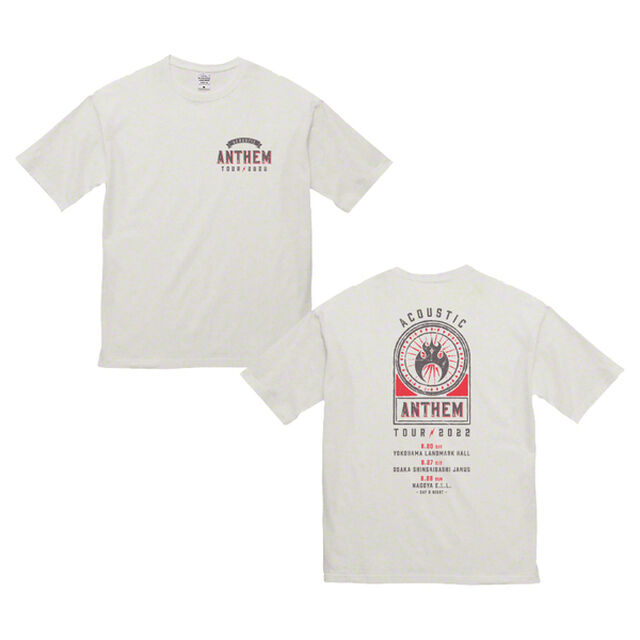 【ANTHEM】ACOUSTIC ANTHEM &rdquo;Tour 2022&rdquo;　BIGシルエットTシャツ（ホワイト）Sサイズ
