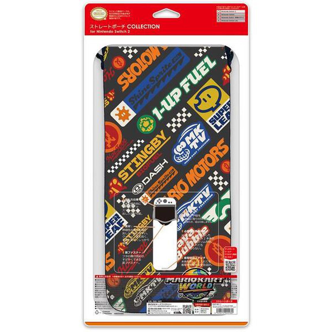 Nintendo Switch 2 ストレートポーチ COLLECTION for Nintendo Switch 2 マリオカート ワールド