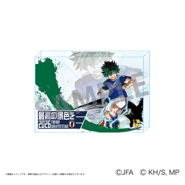 アクリルブロック/緑谷出久 アニメ『僕のヒーローアカデミア』サッカー