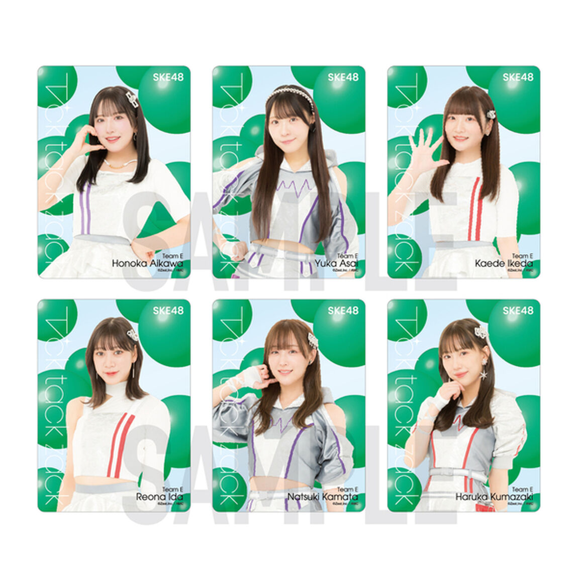 【SKE48】SKE48 34th SG「Tick tack zack」チーム別クリアトレーディングカード（ランダム全12種+特別仕様12種）【チームE】