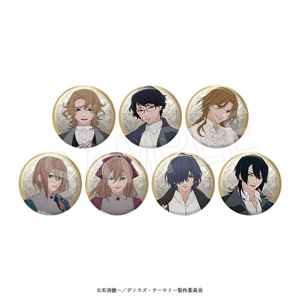 TRUMPシリーズTVアニメ『デリコズ・ナーサリー』　トレーディングマット缶バッジ  【BOX】（2025年7月以降発売予定）