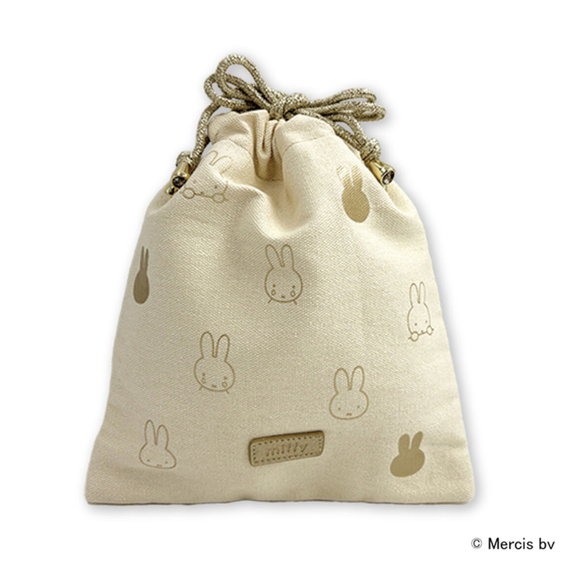巾着　フェイス　ゴールドシリーズ　miffy