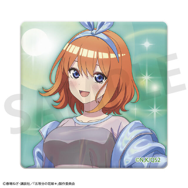 「五等分の花嫁＊」スクエア缶バッジ 中野四葉（2026年2月以降発売予定）