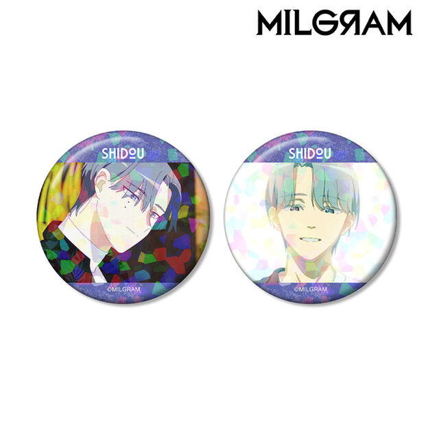MILGRAM -ミルグラム- シドウ 場面写ホログラム缶バッジ2個セット（2026年4月上旬以降発売予定）