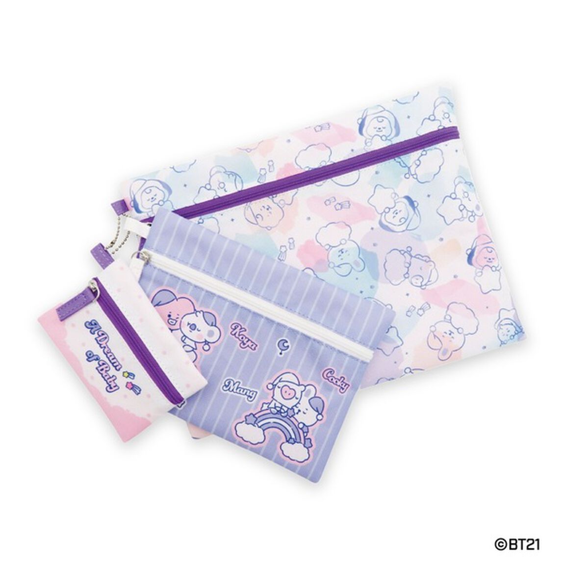 3連ポーチ　A Dream of Baby BT21