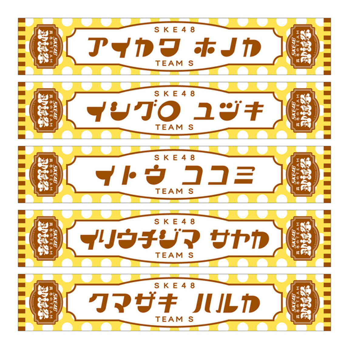 【SKE48】4入内嶋 涼 SKE48真冬のTEAM歌謡祭　マフラータオル【チームS】
