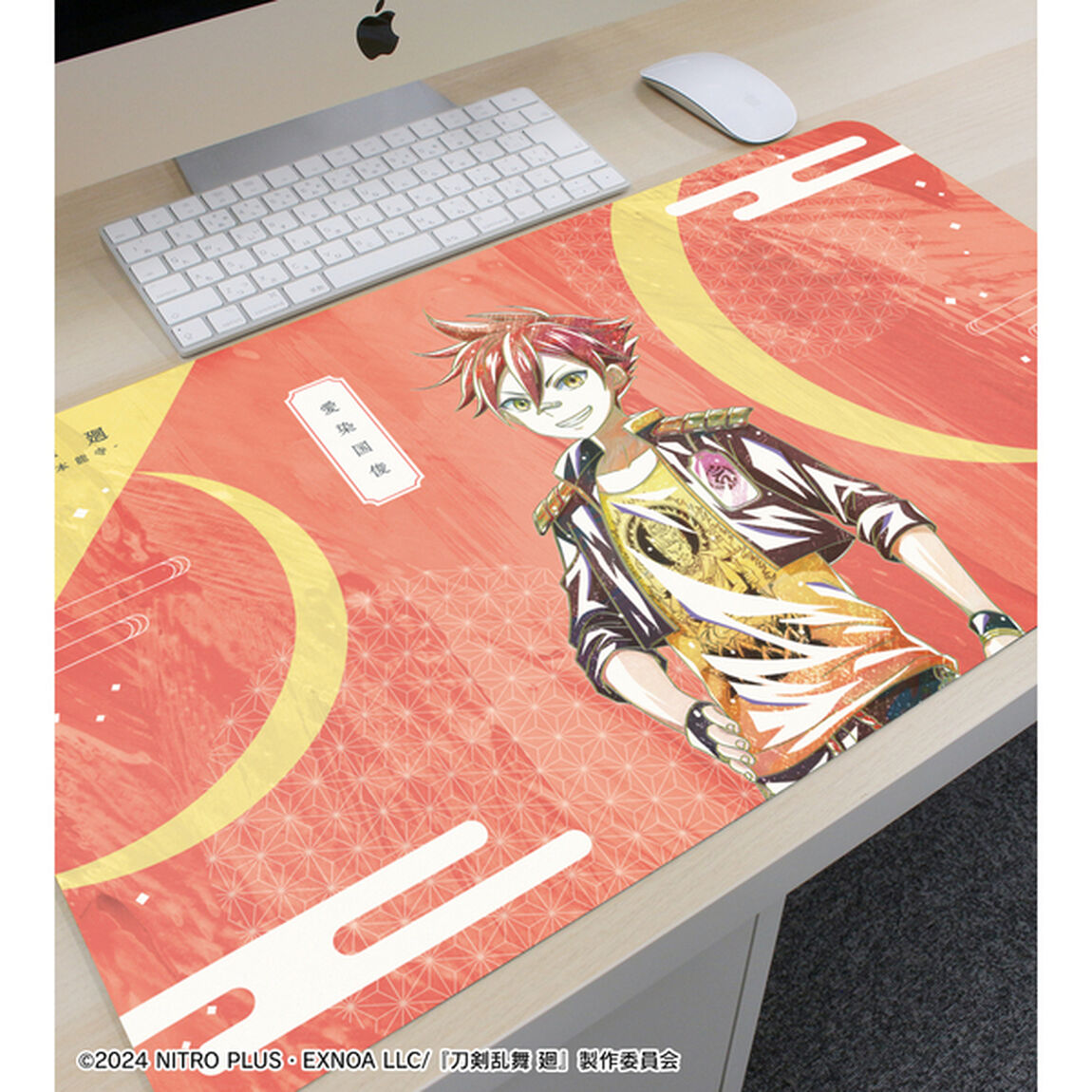 アニメ『刀剣乱舞 廻 -虚伝 燃ゆる本能寺-』Ani-Art 第2弾 マルチデスクマット 愛染国俊（2025年9月下旬以降発売予定）