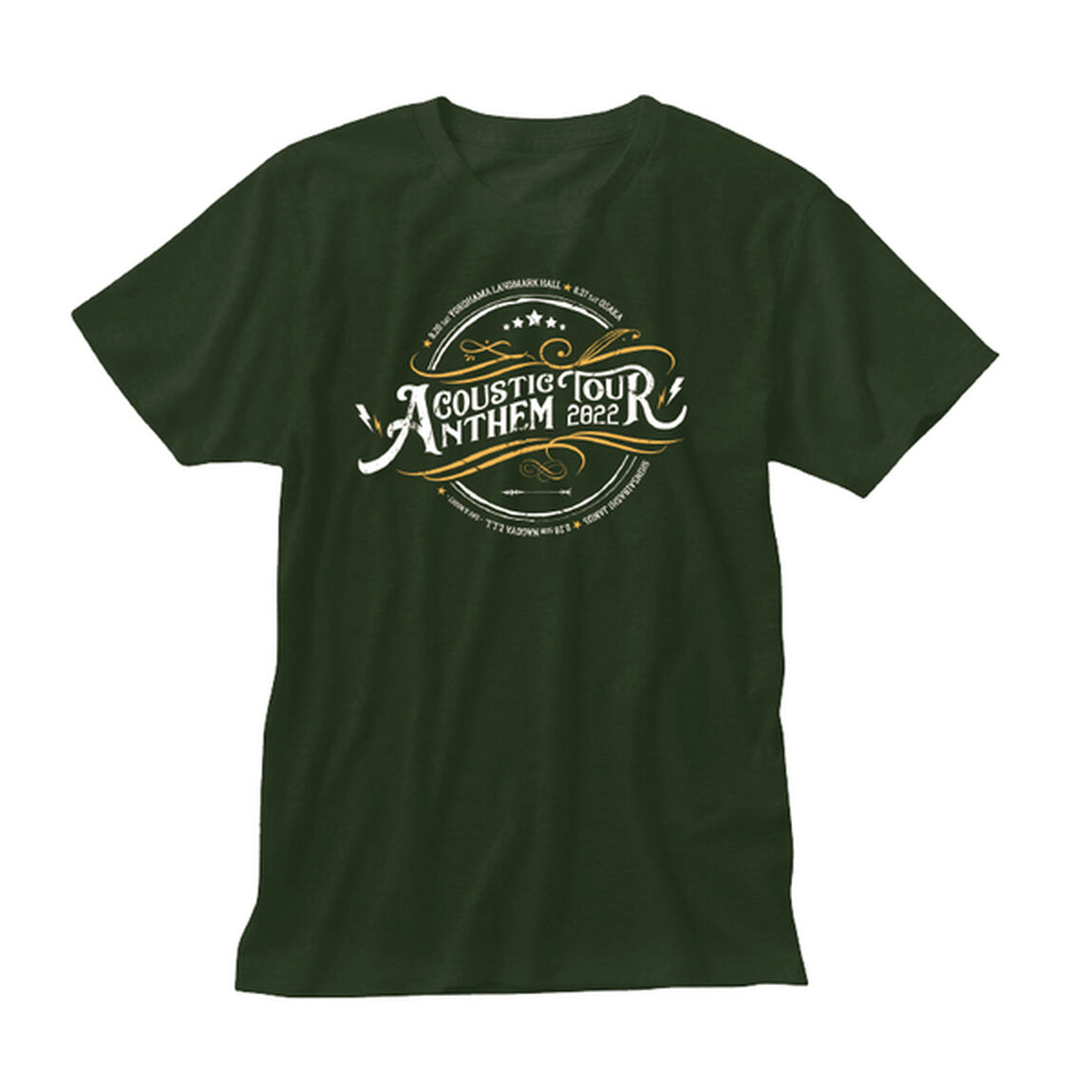 【ANTHEM】ACOUSTIC ANTHEM &rdquo;Tour 2022&rdquo;　ツアーTシャツ（フォレストグリーン）XXLサイズ
