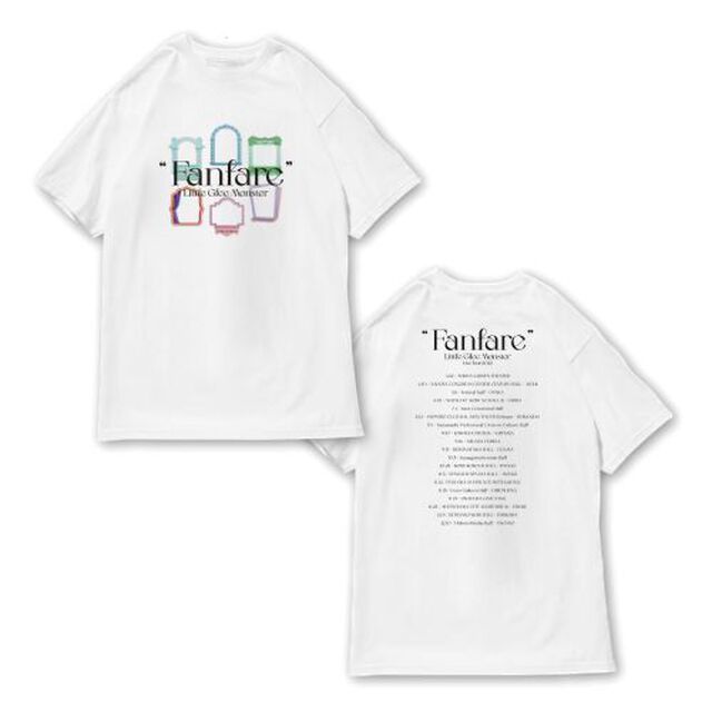 Little Glee Monster/Fanfare ツアーTシャツ/ホワイト/S