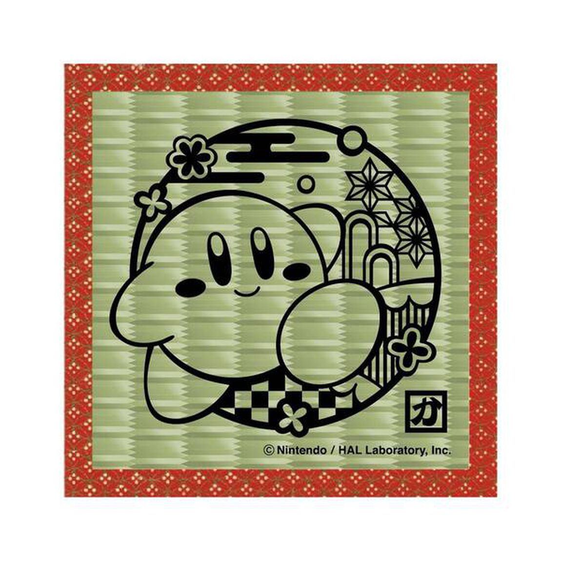 星のカービィ 切り絵シリーズ　畳コースター　カービィＡ【再販】