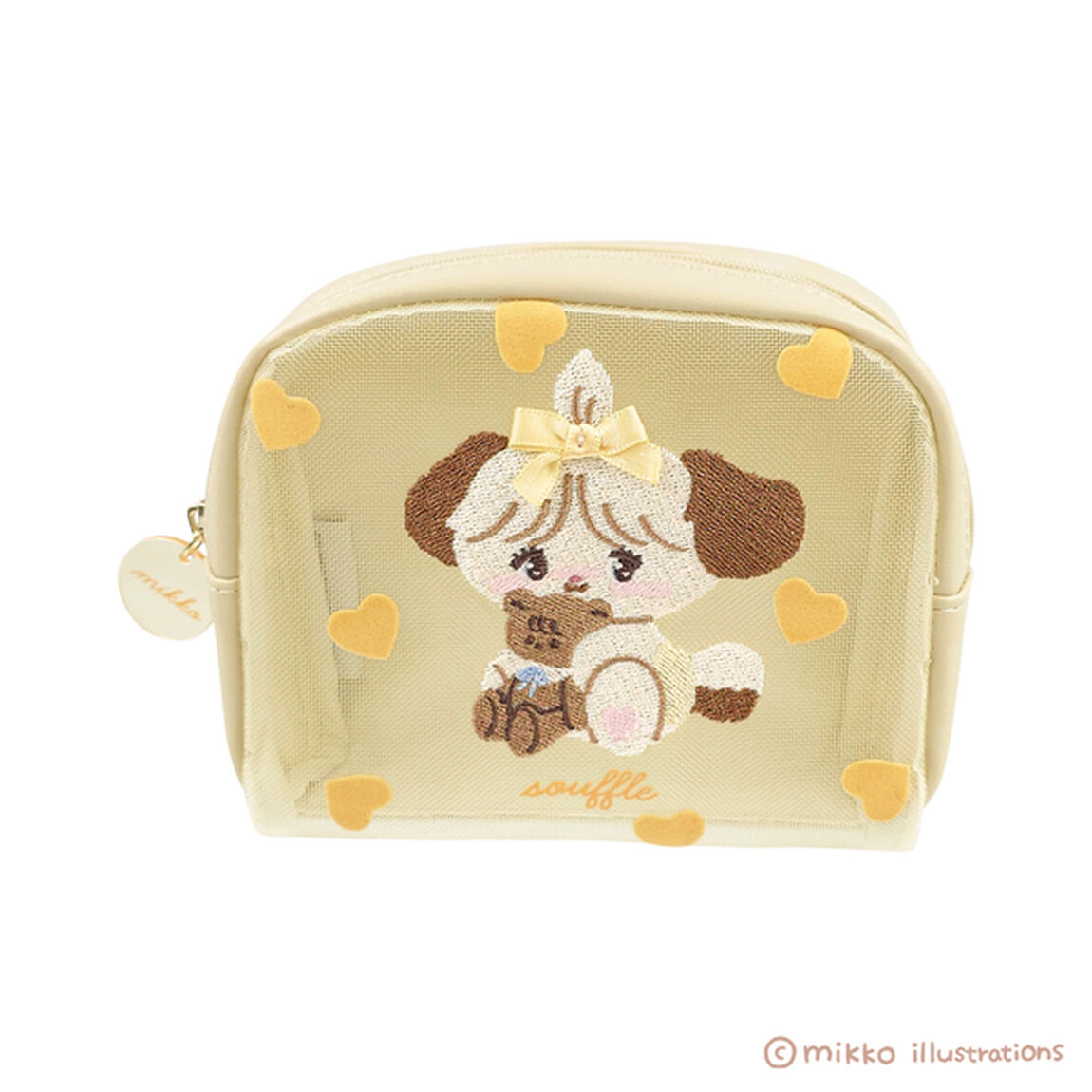 ボックスポーチ　スフレ　mikko illustrations