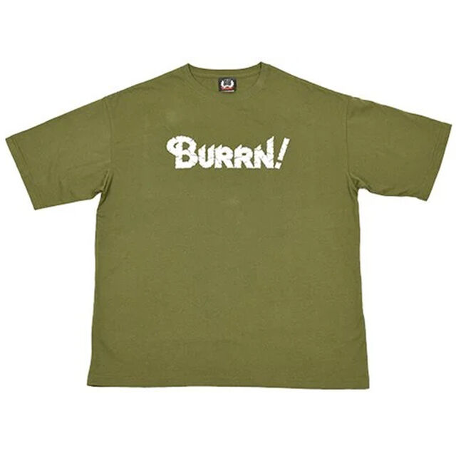 BURRN! オーバーサイズTシャツ カーキ（XLサイズ）