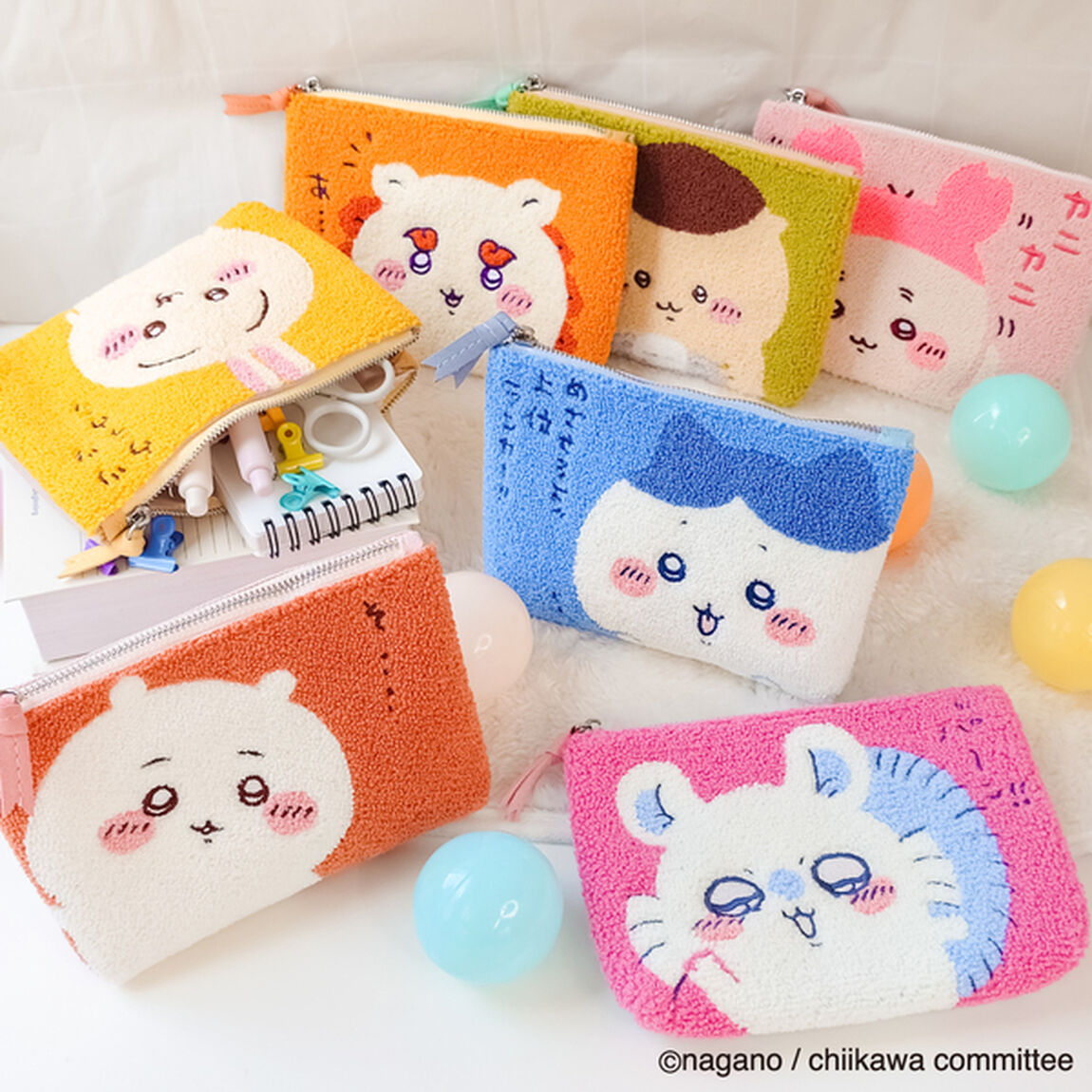 サガラ3ポケットポーチ　くりまんじゅう