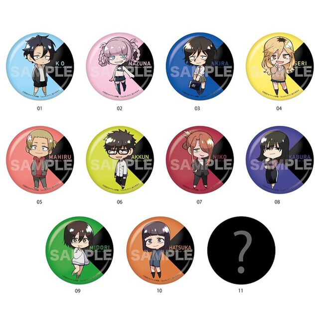 【よふかしのうた】メタリック缶バッジ /01 第1弾【単品】
