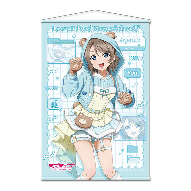 ラブライブ！サンシャイン!! 描き下ろし B2タペストリー【渡辺 曜】アニマル衣装（2026年5月以降発売予定）