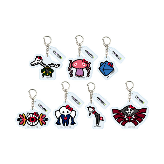 エヴァンゲリオン&times;サンリオキャラクターズ トレーディングアクリルキーホルダー パターンB／コンプリートセット（全7種）