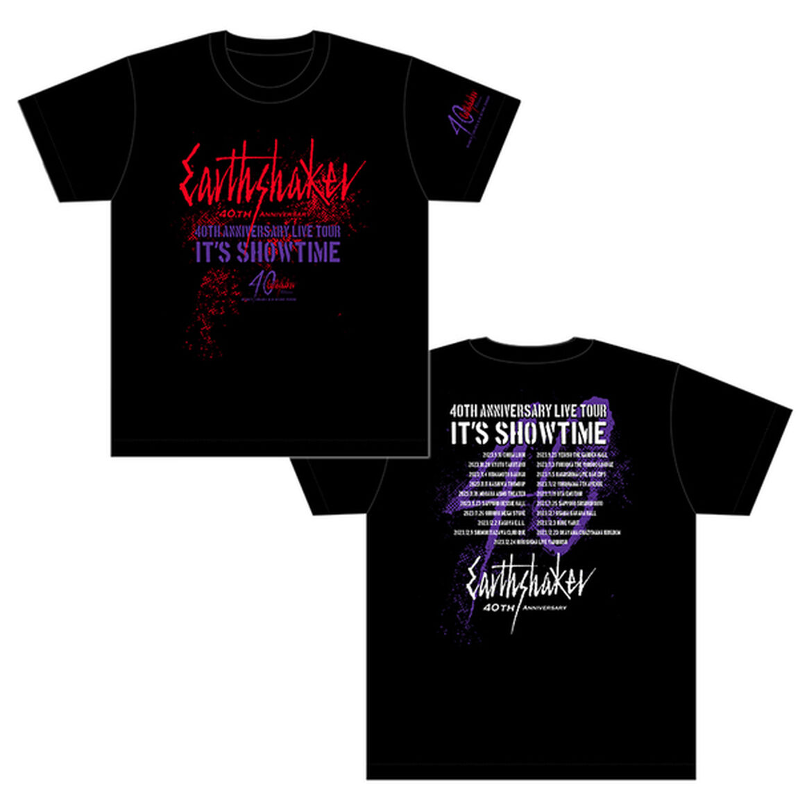【EARTHSHAKER】 IT'S SHOWTIME ツアーグッズ Tシャツ ブラック XLサイズ