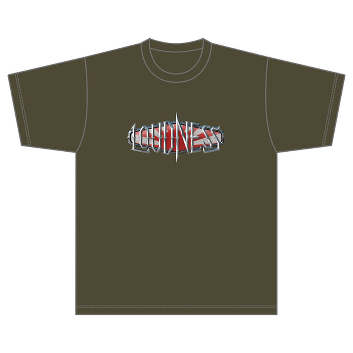 【LOUDNESS】45th Anniversary Tour 2025-2026 Chapter1 &rdquo;THE BIRTHDAY EVE&rdquo;「マルチロゴTシャツ」アーミーグリーン（Mサイズ）