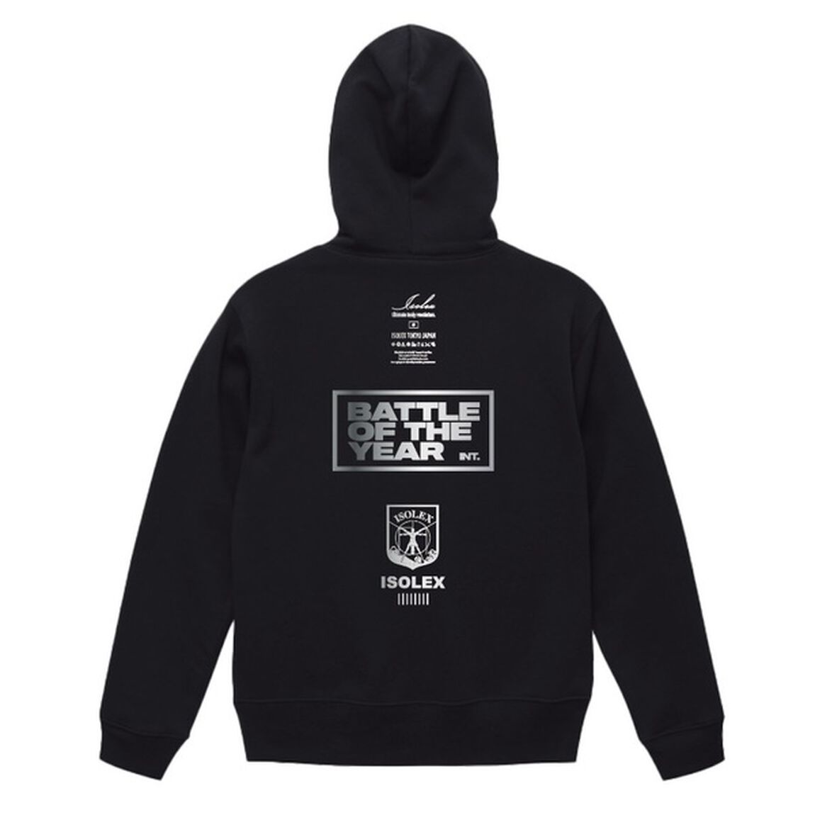 BATTLE OF THE YEAR 2023公式テーマソング記念 限定 パーカー【 BATTLE OF THE YEAR 2023  &times;  Repezen Foxx  &times;   ISOLEX 】 シルバープリント M