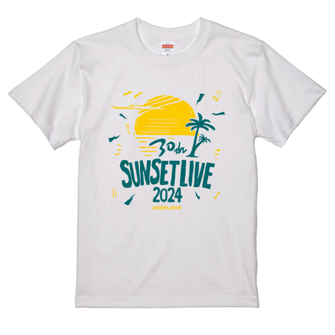 サンセットライブ2024オフィシャルTシャツ　PST-2401 ホワイト Sサイズ