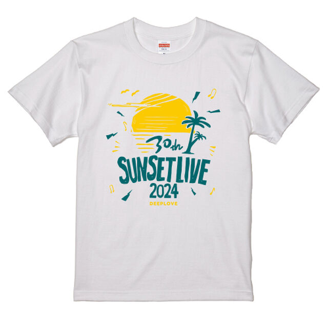 サンセットライブ2024オフィシャルTシャツ　PST-2401 ホワイト Sサイズ