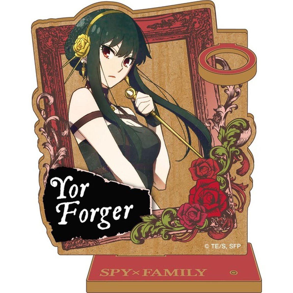 SPY&times;FAMILY　ヴィンテージシリーズ　ウッドプレートペンスタンド　ヨル・フォージャー