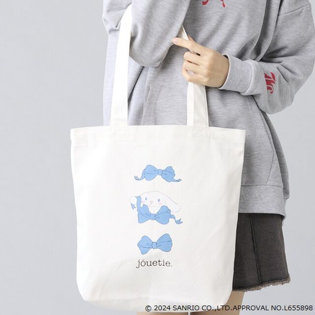 【セブンネット限定】シナモロール&times;jouetie　トート　ホワイト