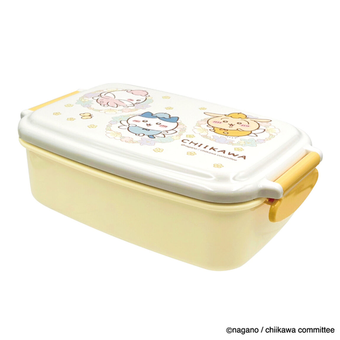 【セット】角型1段ランチボックス・引フタ箸箱　フェアリーフラワー　ちいかわ