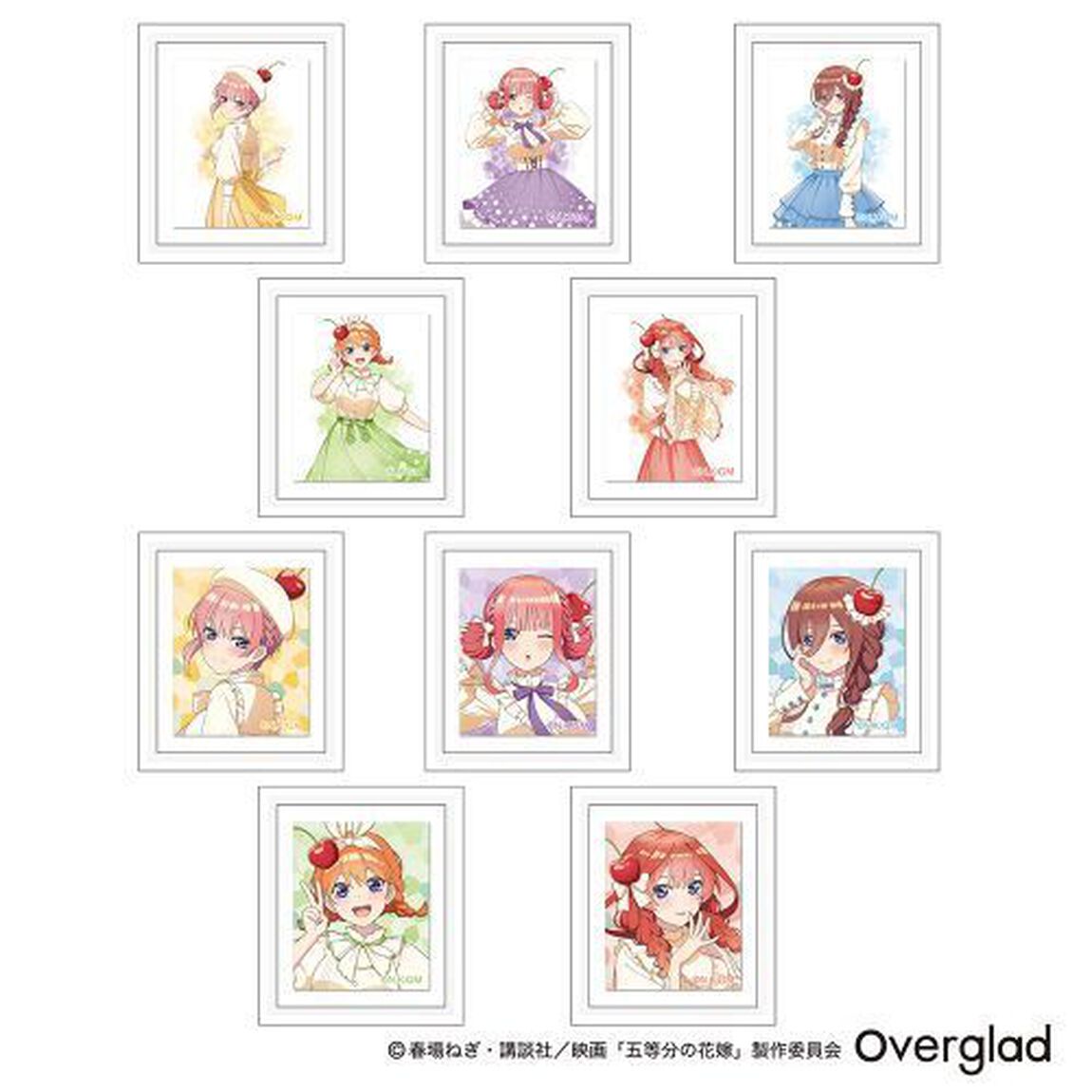 トレーディングフレームマグネット　クリームソーダver.　五等分の花嫁　BOX（2023年9月上旬以降発売予定）
