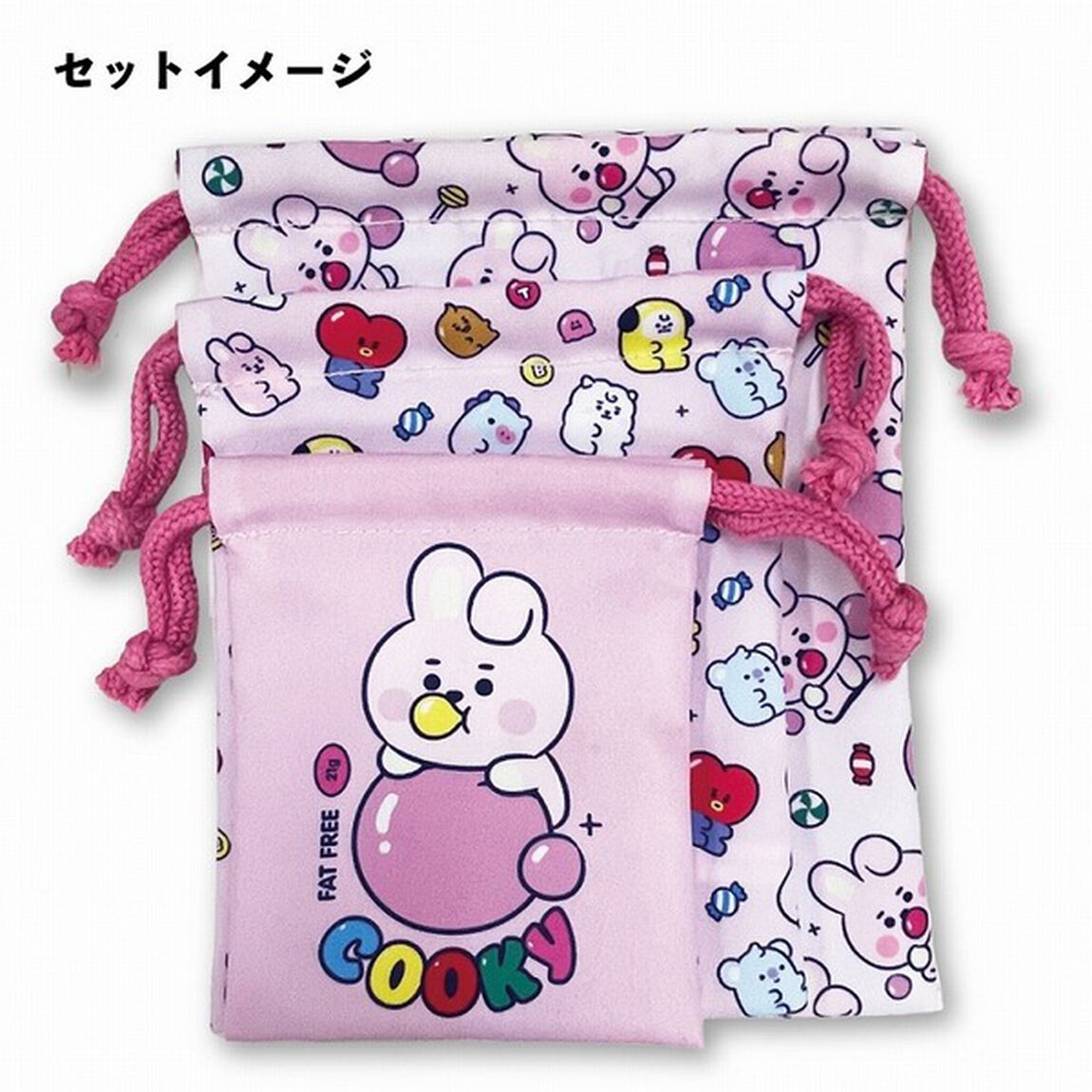 3P巾着　COOKY　BT21