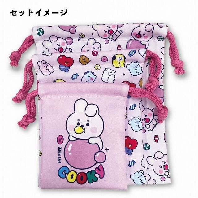 3P巾着　COOKY　BT21