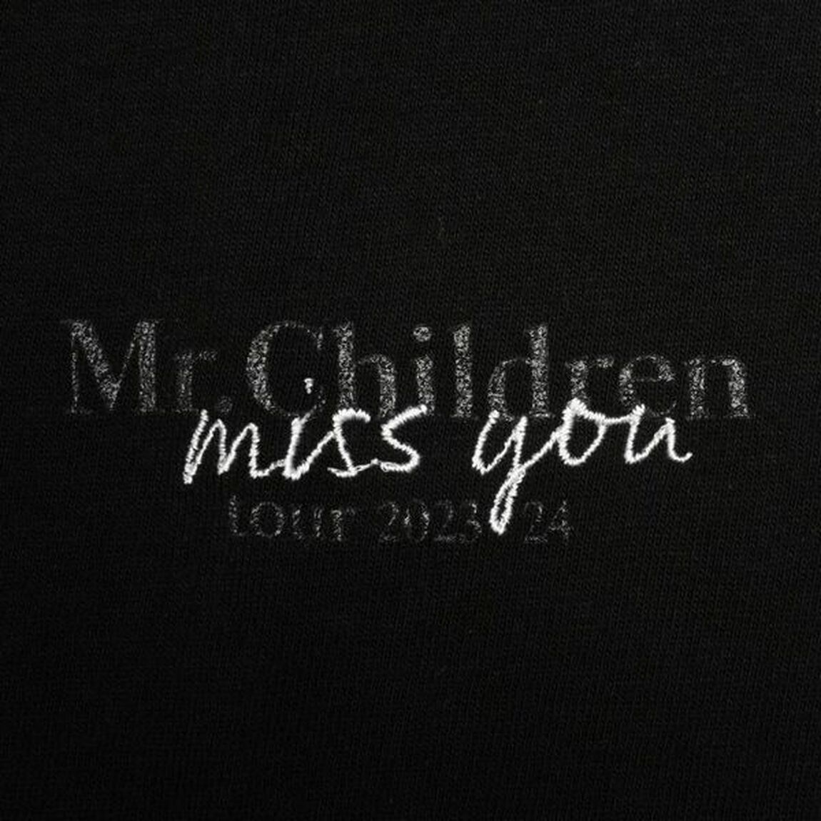 Mr.Children tour 2023/24 miss you/miss you Photo Tシャツ ブラックXS