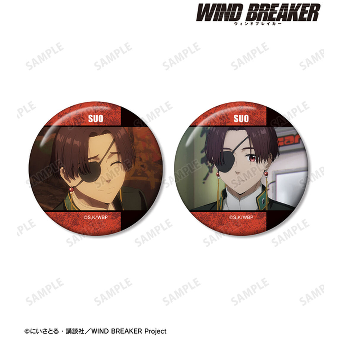 TVアニメ『WIND BREAKER』 蘇枋 隼飛 場面写缶バッジ2個セット