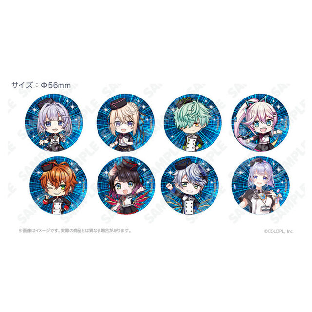 【白猫プロジェクト NEW WORLD'S】wcatトレーディングホログラム56ｍｍ缶バッジ(ジョイポリスコラボイラスト)　ランダム