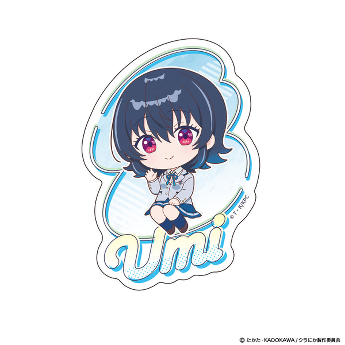 TVアニメ『クラスで2番目に可愛い女の子と友だちになった』 ダイカットステッカー ミニキャラ 朝凪海