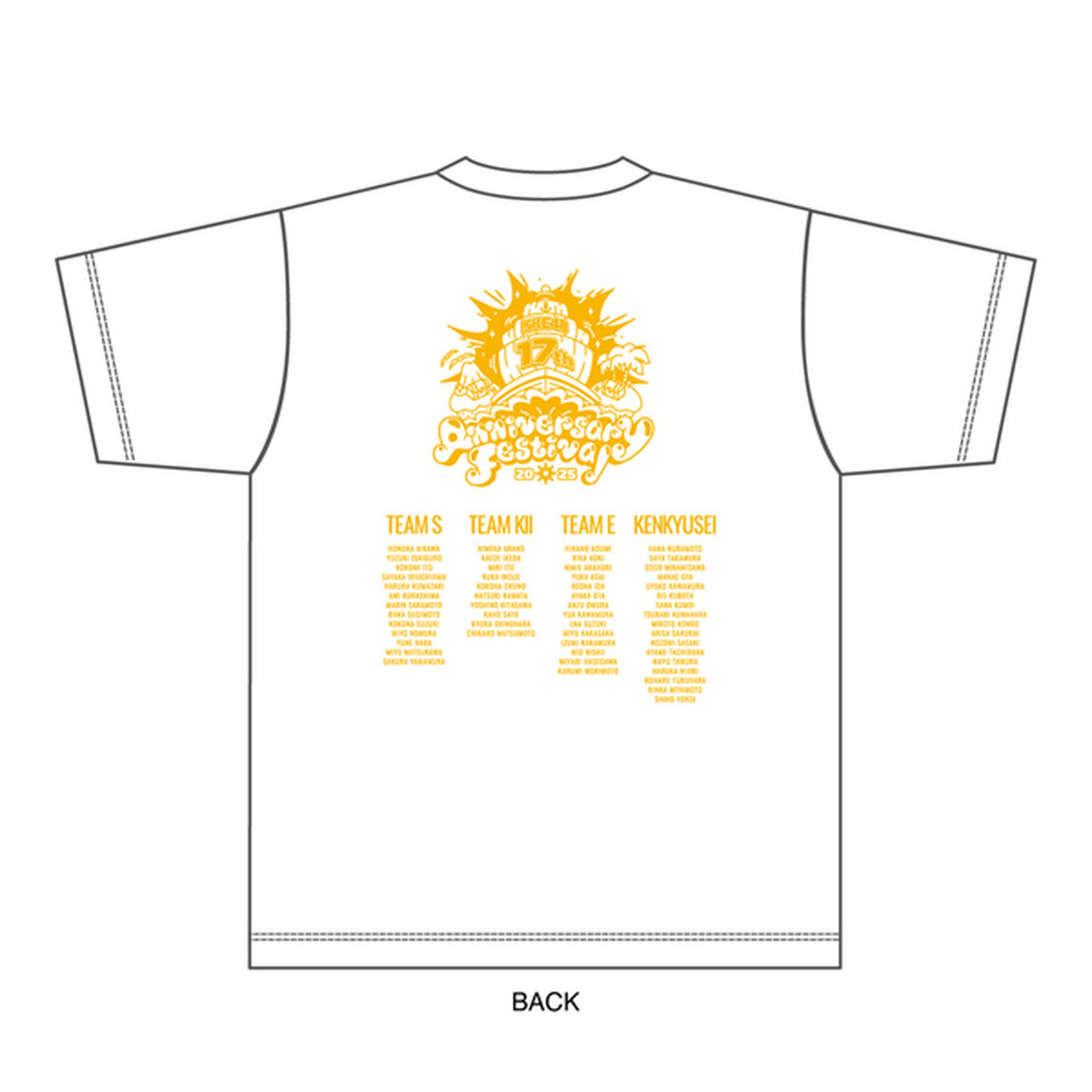 【SKE48】SKE48 17th Anniversary Festival 2025 Tシャツ（WHITE-L）