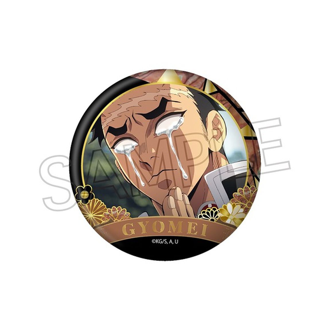 鬼滅の刃 螺鈿風シリーズ　缶バッジ　Vol.4　悲鳴嶼行冥（2025年10月上旬以降発売予定）